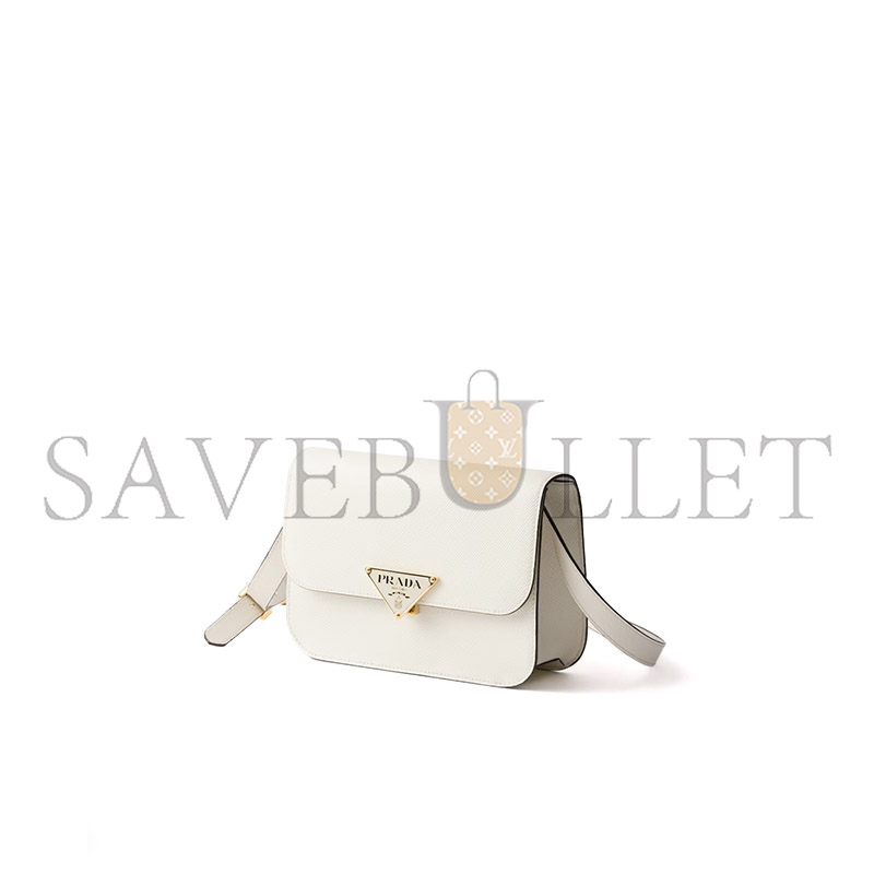 PRADA SAFFIANO LEATHER FLAP SHOULDER BAG 1BD320 (22*15*6cm)